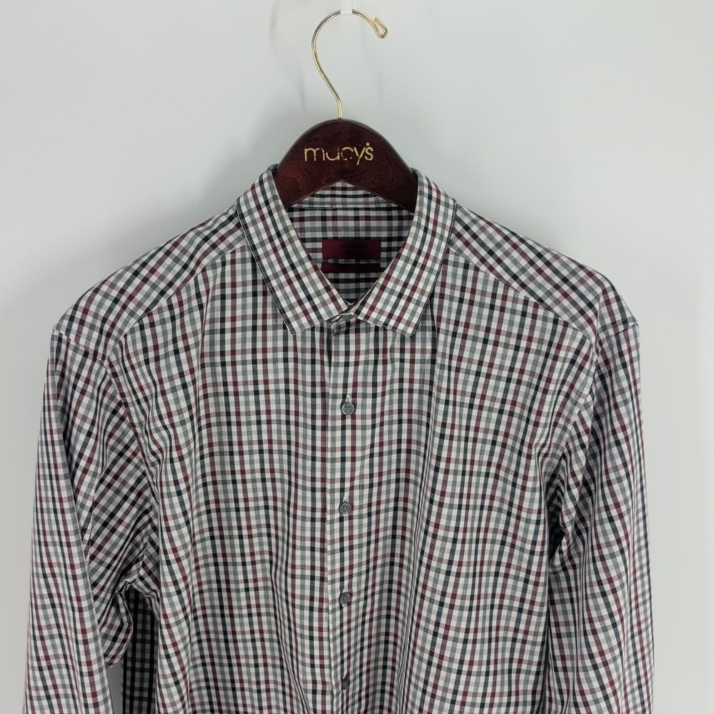 Alfani Gingham Checks Fitted Performance Dress Sh… - image 3